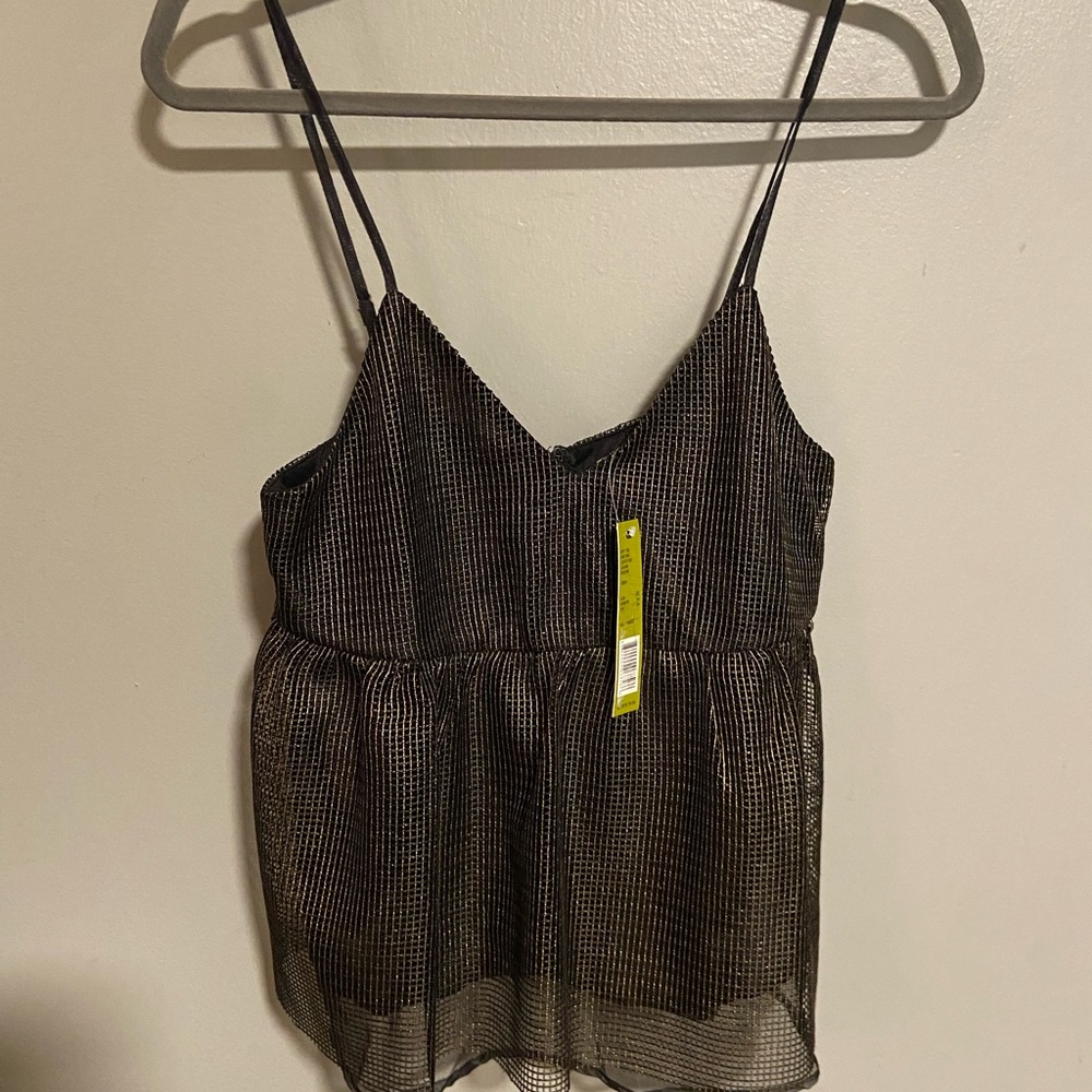 Gianni Bini gold/black tank. Medium NWT